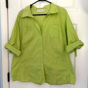 St John Bays, Stretchy button up shirt. Roll up sleeves. Great condition
